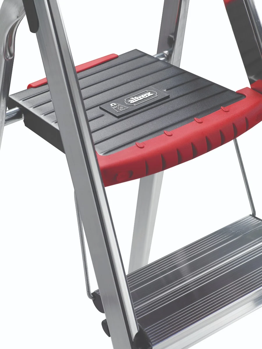 Double Decker Aluminium Stepladder with Tool Tray - Image 6